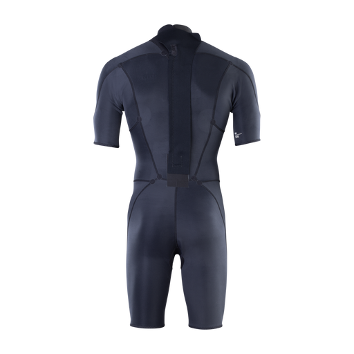 Combinaison shorty ION Static 2/2mm avec fermeture dorsale pour homme en noir