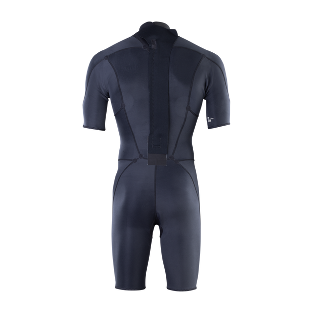Combinaison shorty ION Static 2/2mm avec fermeture dorsale pour homme en noir