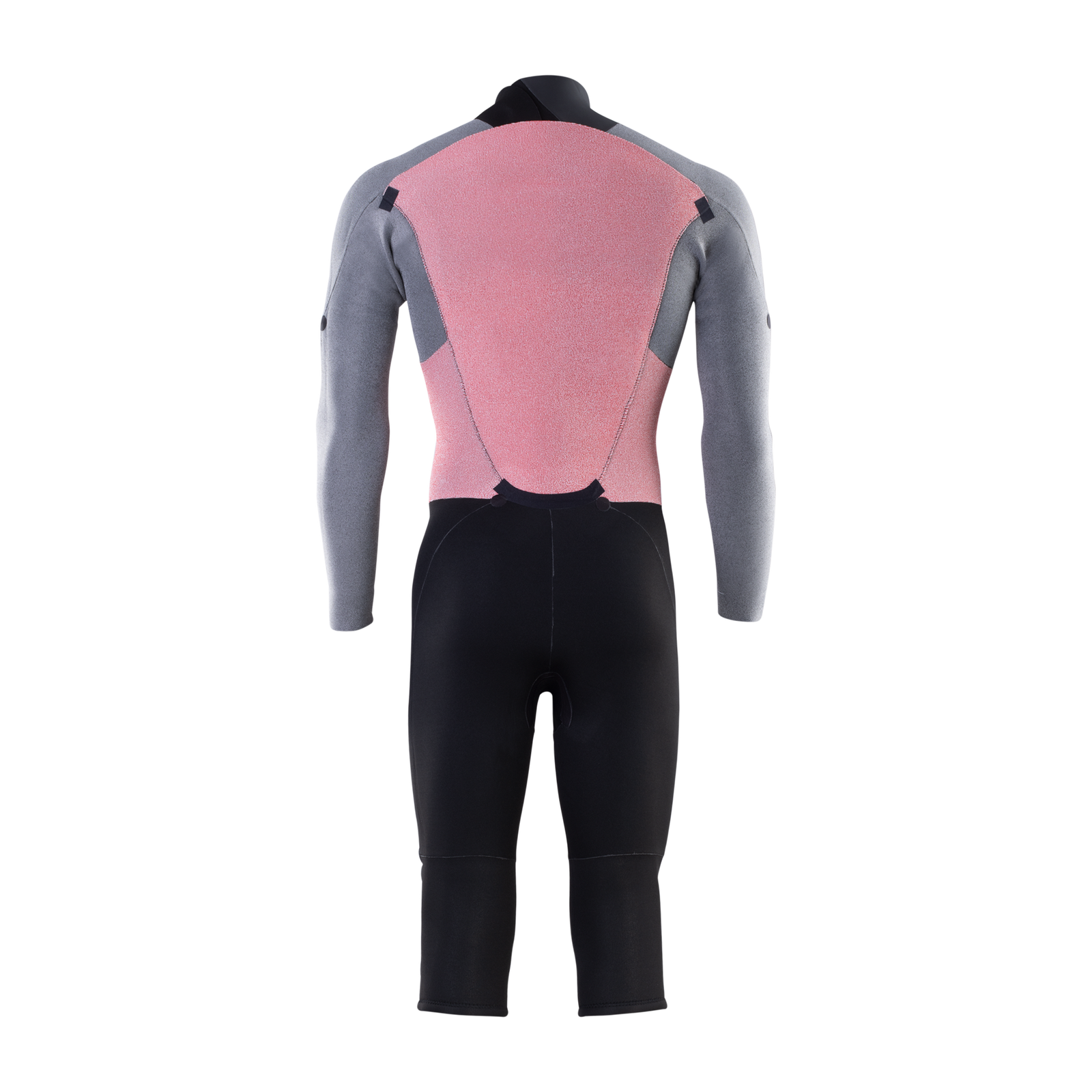 ION Element 4/3mm Backzip Overknee Neoprenanzug Herren in grau, rosa und schwarz, Rückenansicht