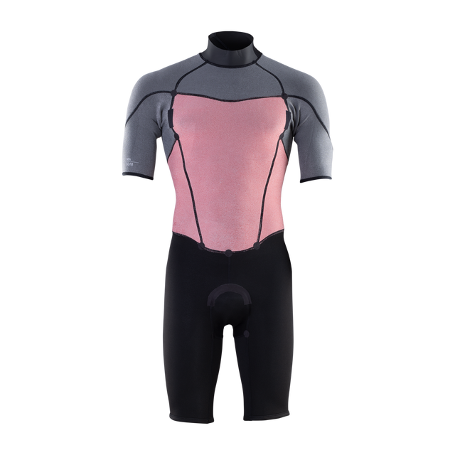 ION Element 2/2mm Backzip-Shorty Herren in schwarz, anthrazit und rosé