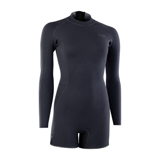 ION Amaze Amp 2mm Langarm-Shorty Neoprenanzug Damen mit Rückenreißverschluss in schwarz