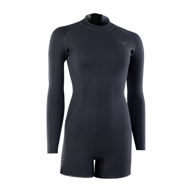 ION Amaze Amp 2mm Langarm-Shorty Neoprenanzug Damen mit Rückenreißverschluss in schwarz