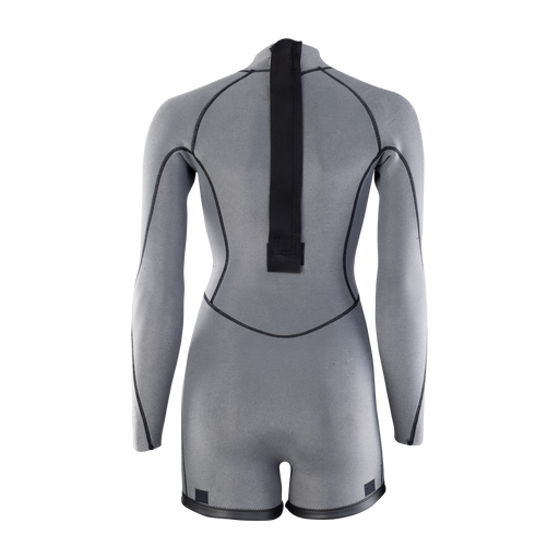 ION Amaze Amp Shorty 2.0 LS 2mm Backzip-Shorty Damen in grau – Rückansicht