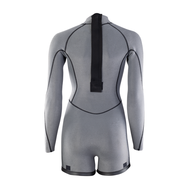 ION Amaze Amp Shorty 2.0 LS 2mm Backzip-Shorty Damen in grau – Rückansicht