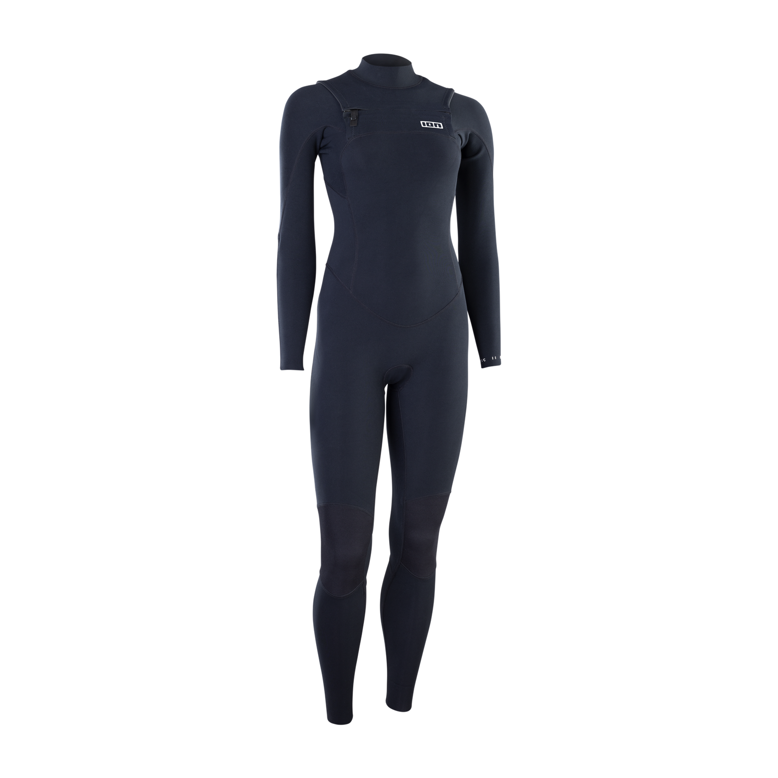 Muta integrale ION Static 3/2mm zip frontale donna in nero