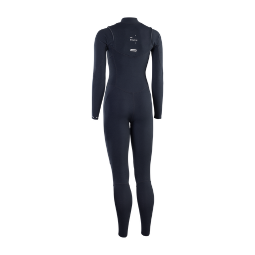ION Static 3/2mm Frontzip Damen-Neoprenanzug Fullsuit in schwarz – Rückansicht
