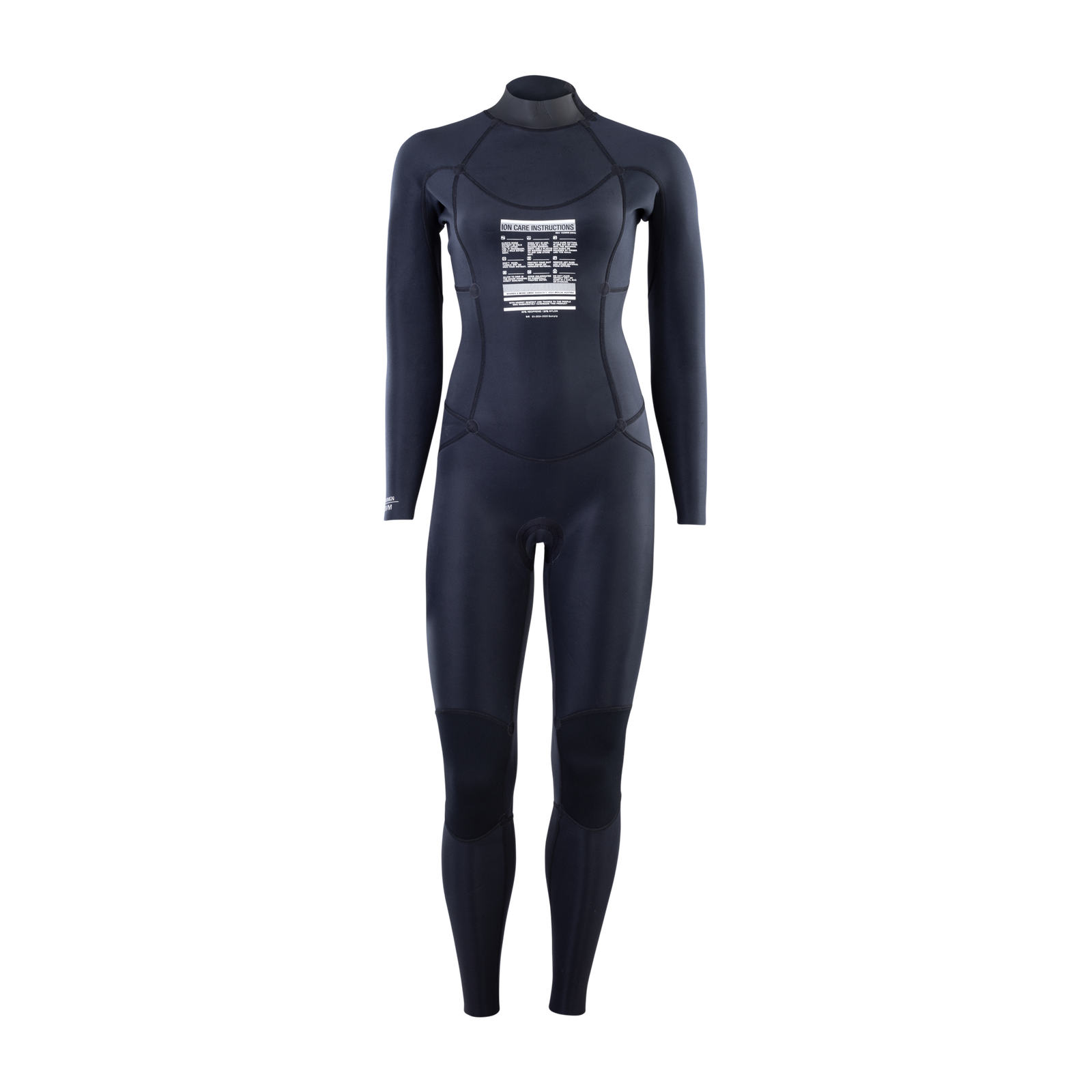 ION Static muta integrale donna 3/2mm zip dorsale in nero