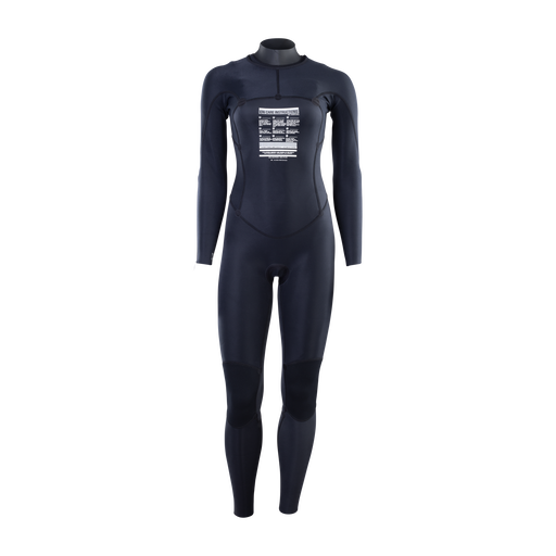 ION Static 3/2 mm Frontzip Damen-Neoprenanzug (Fullsuit) in schwarz