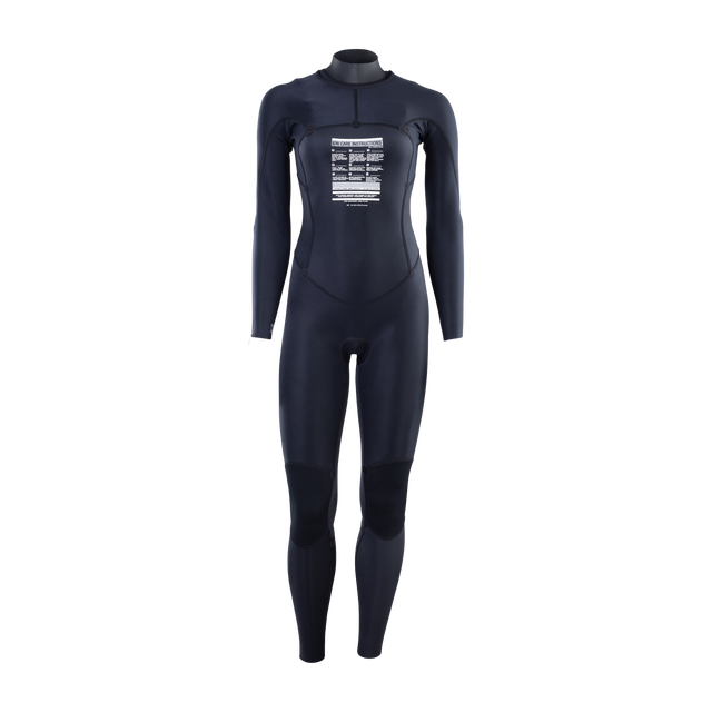 ION Static 3/2 mm Frontzip Damen-Neoprenanzug (Fullsuit) in schwarz