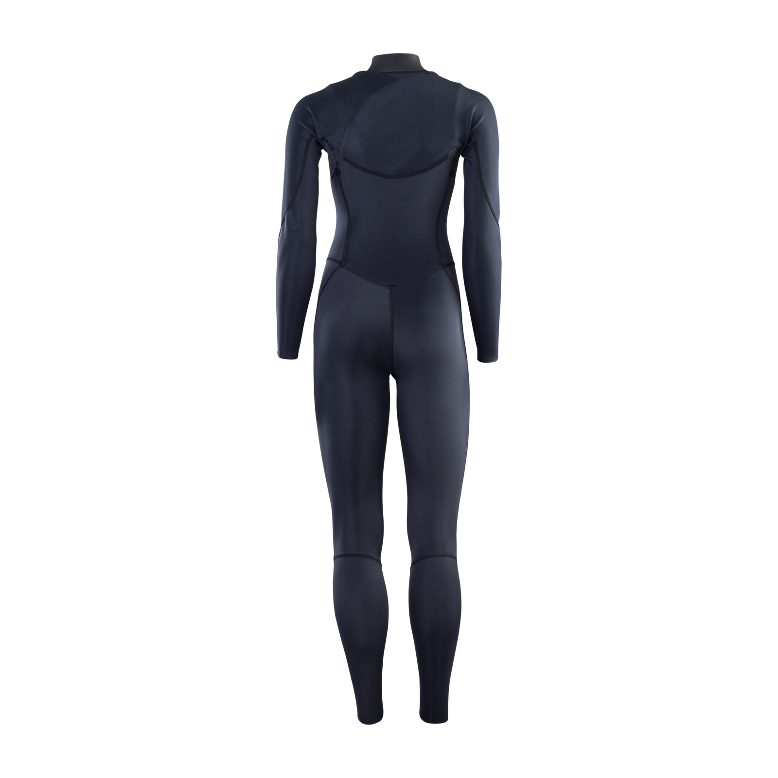 Muta ION Static 3/2mm zip frontale donna in nero – vista posteriore