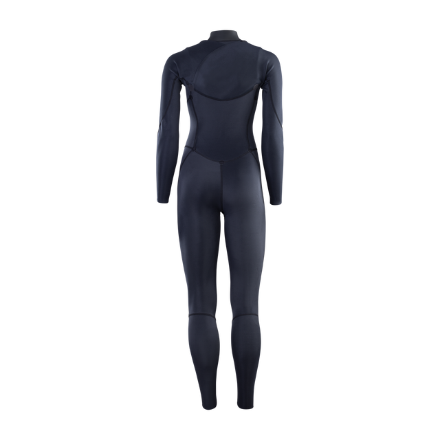 ION Static 3/2mm Frontzip Damen-Neoprenanzug in schwarz – Rückenansicht