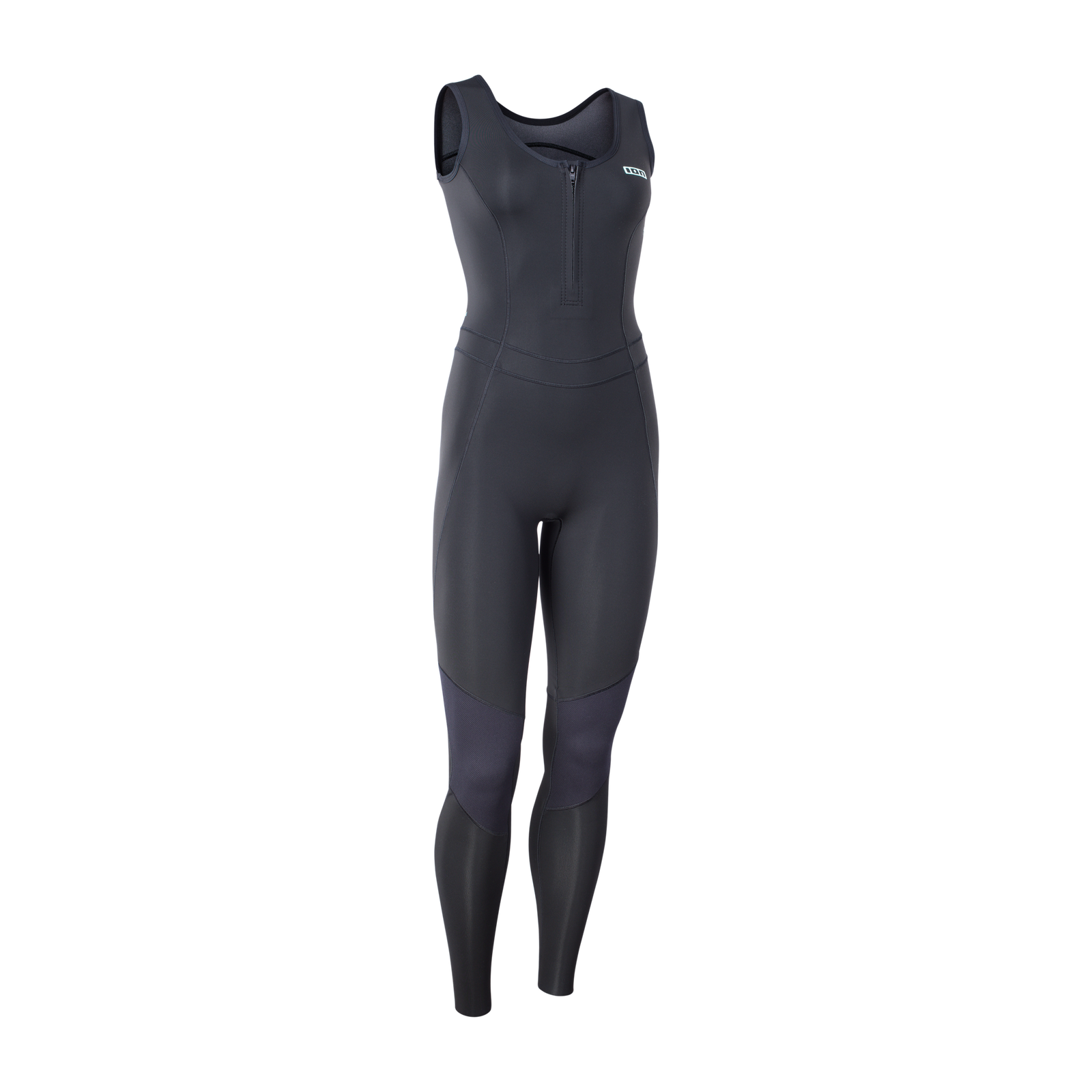 ION Amaze Long Jane 1.5mm sleeveless front-zip long jane wetsuit in dark charcoal