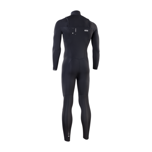ION Element fato de neoprene 3/2mm zip frontal homem em preto – vista traseira